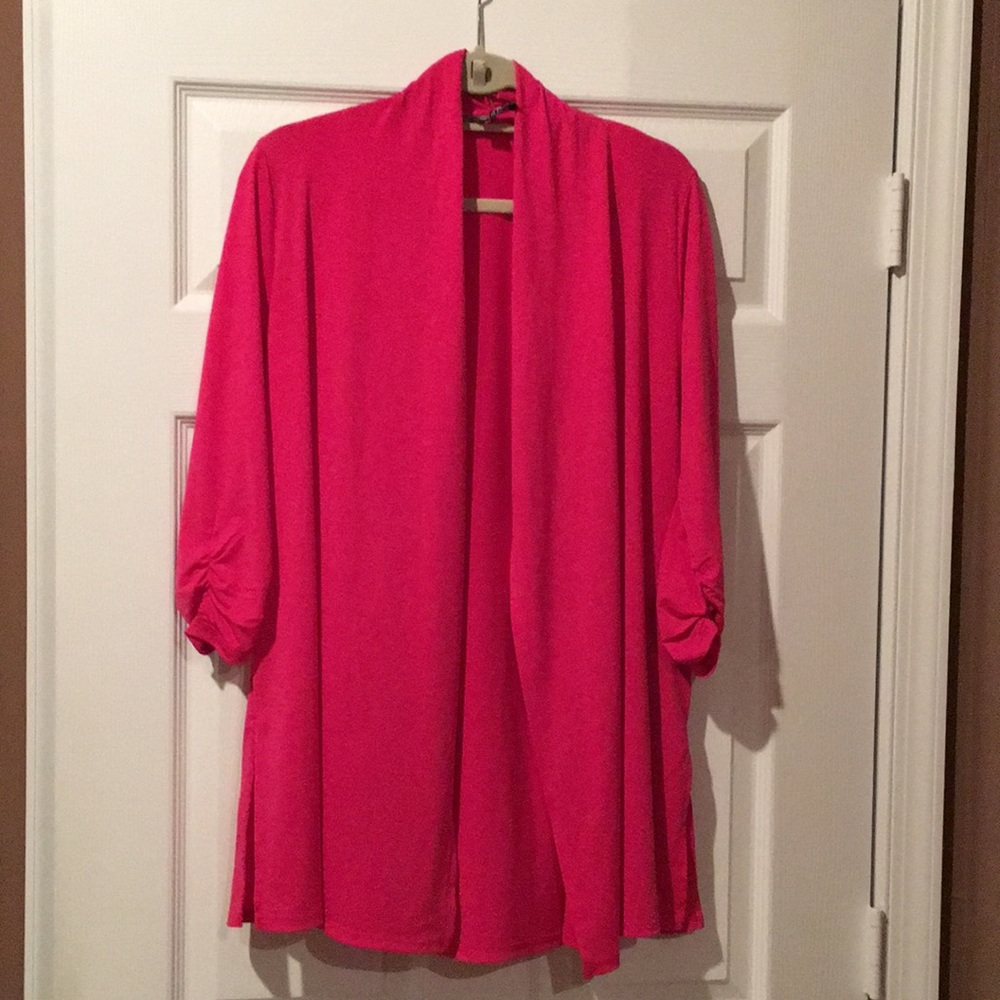 **SALE** Bright Pink 3/4 sleeve Jacket/Cardigan